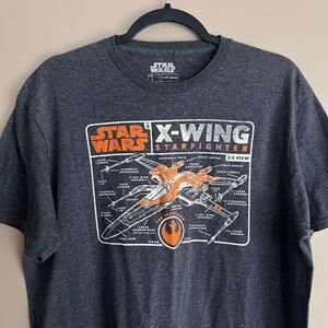 Star Wars X-Wing Fighter Ship Tee Shirt Large